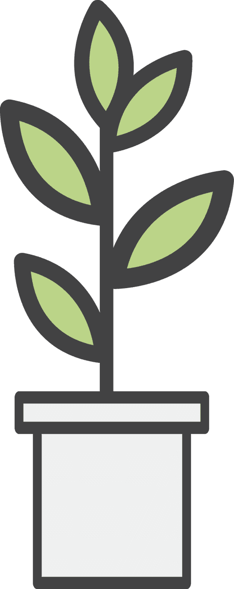 illustration daily stuff vector of a simple indoor plant in a pot