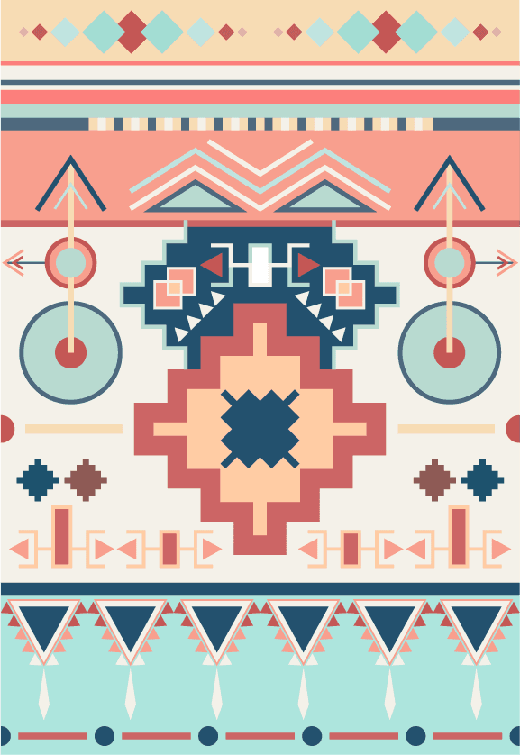 ethnic pattern illustration design