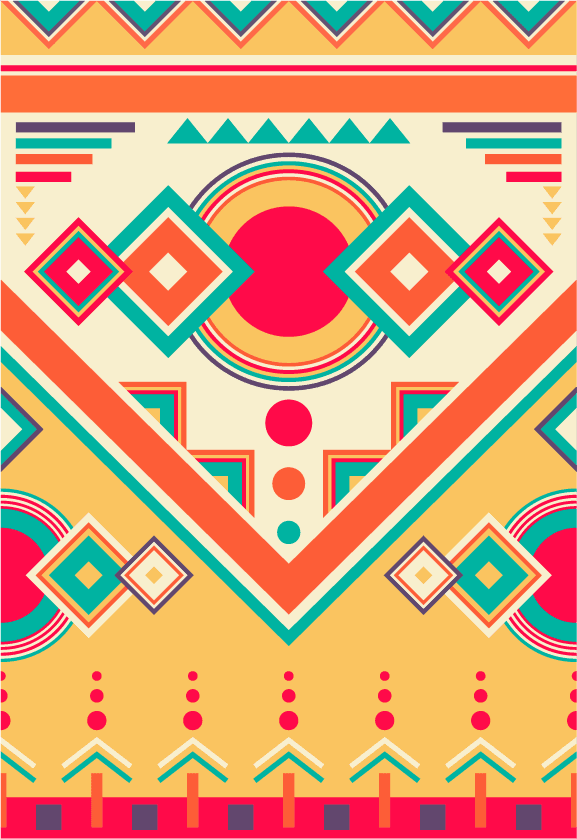 ethnic pattern illustration design