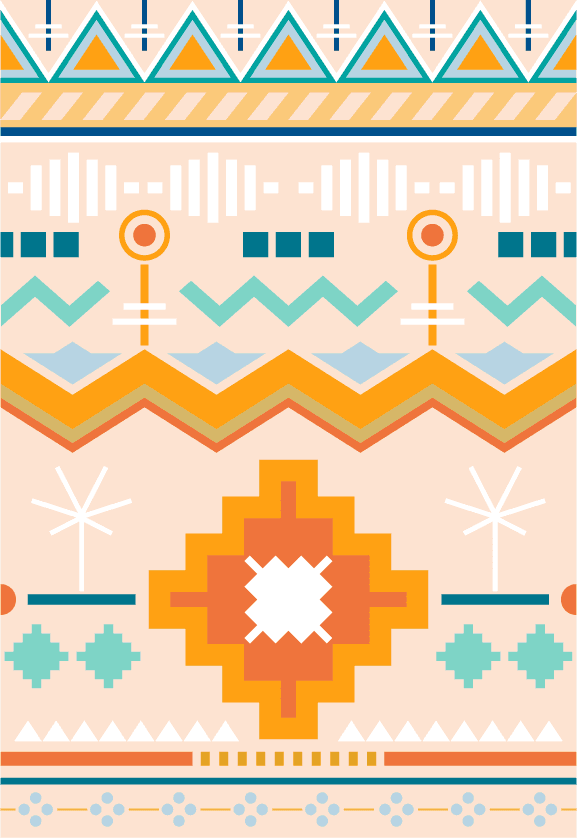 ethnic pattern illustration design