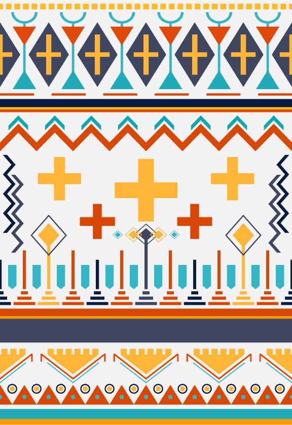 ethnic pattern illustration design