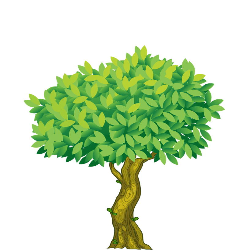 illustration of a of many trees