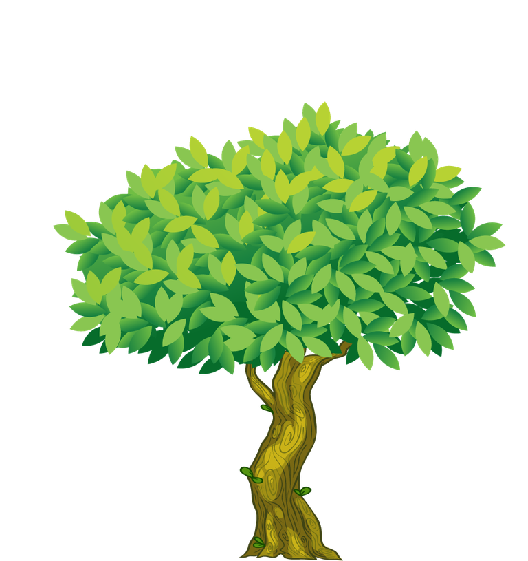 illustration of a of many trees