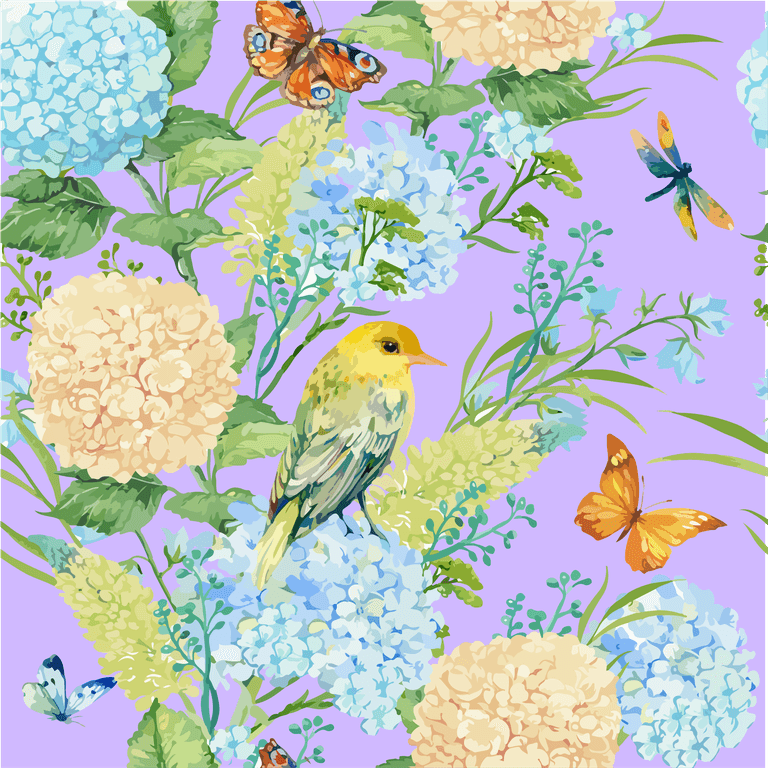 illustration seamless pattern wallpaper flowerswatercolor