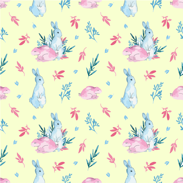 illustration seamless watercolor pattern pink blue easter