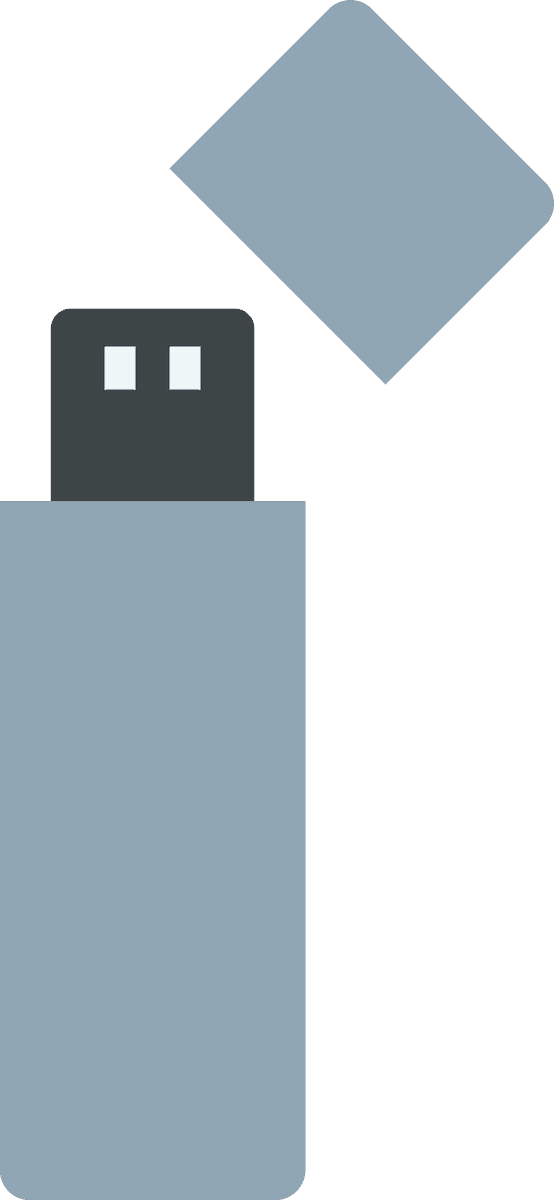 innovative illustration technology objects showcasing a removable storage device for efficient data management