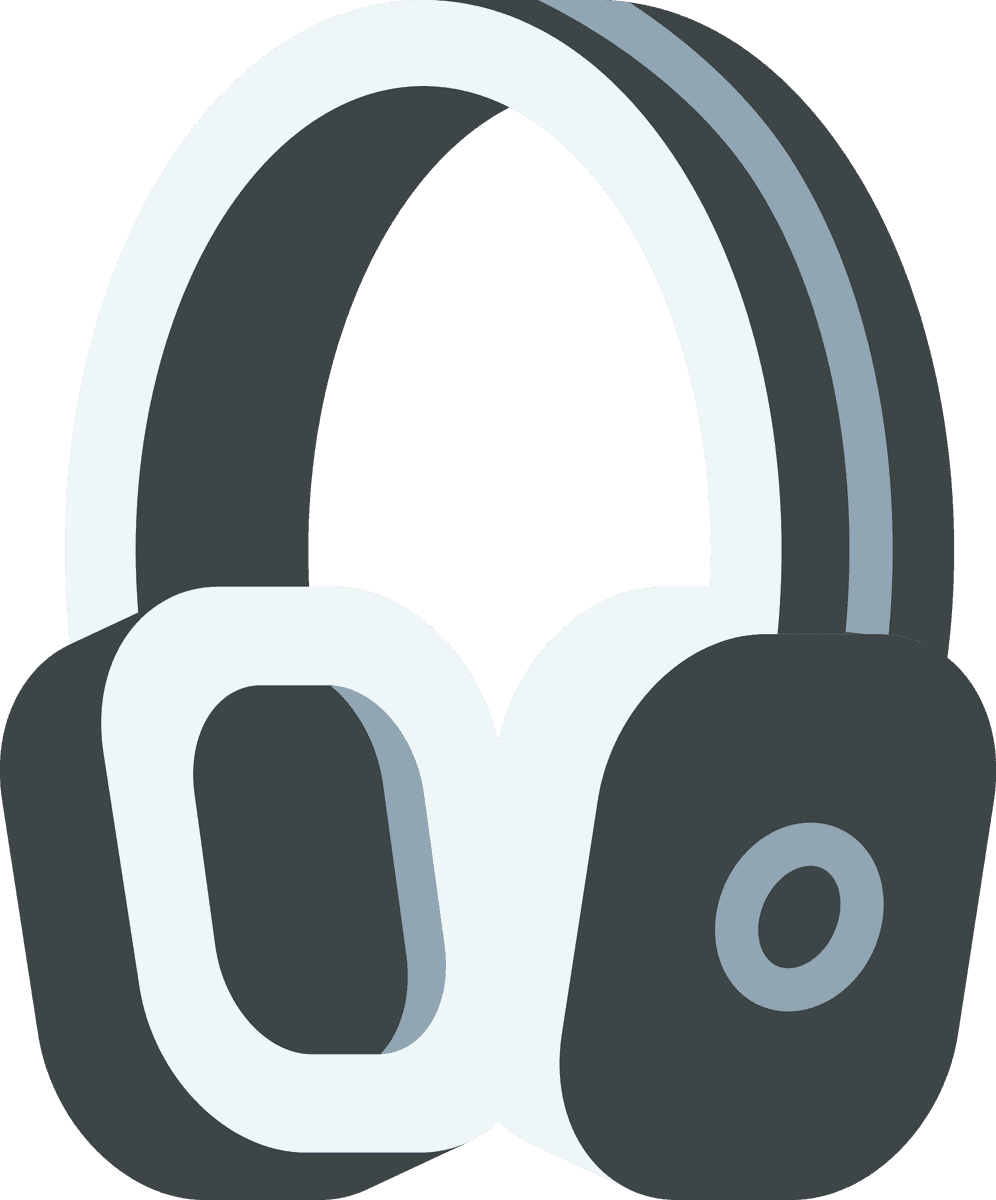 illustration technology objects featuring modern headphones for immersive audio experiences
