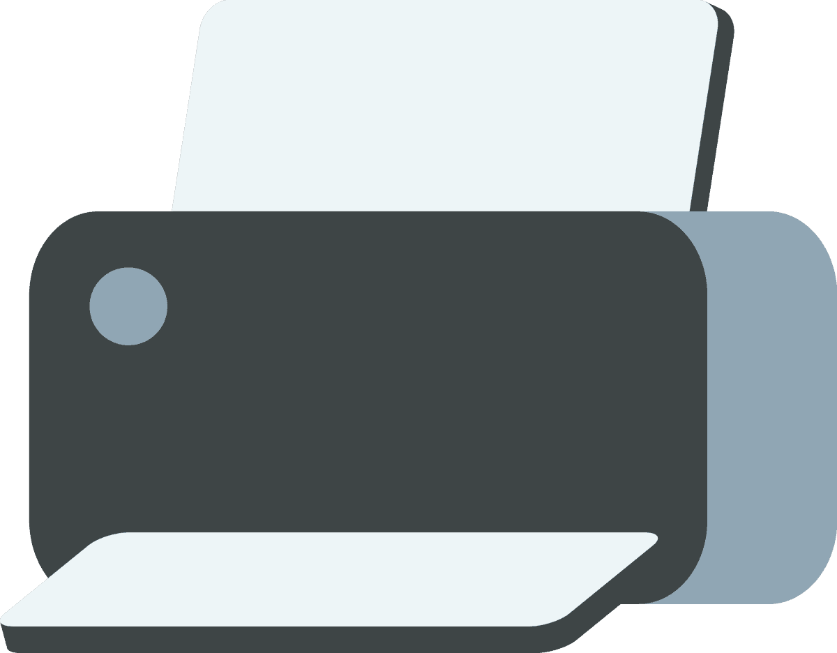 illustration technology objects for modern office printing solutions and efficiency