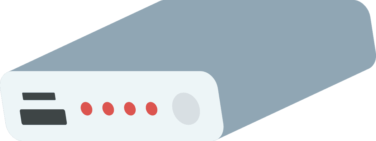 illustration technology objects for modern data storage solutions with sleek features and connectivity options