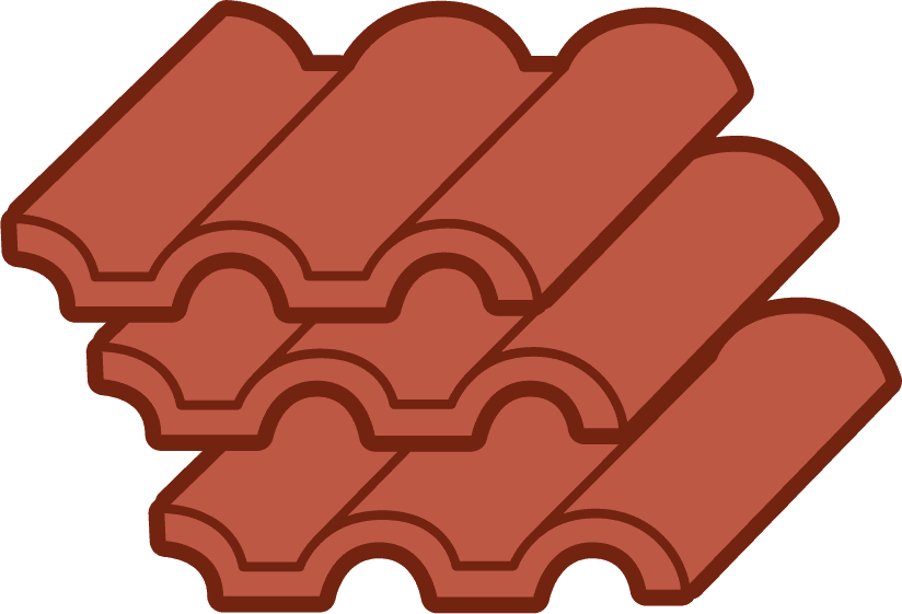 includes in this pack are variation roof tile collection on