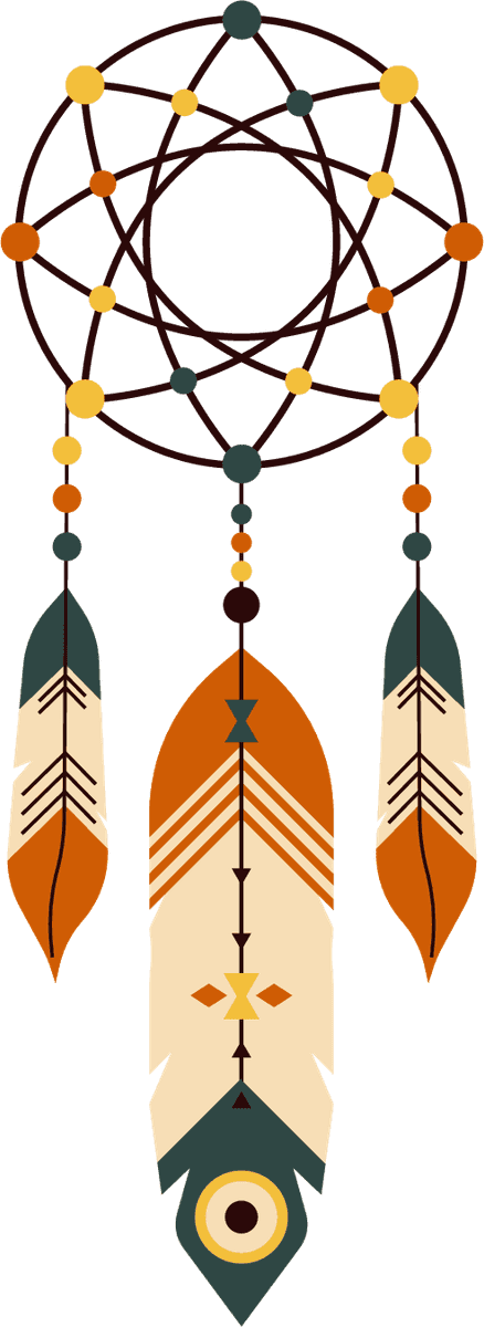 indian elements tribe symbols sketch