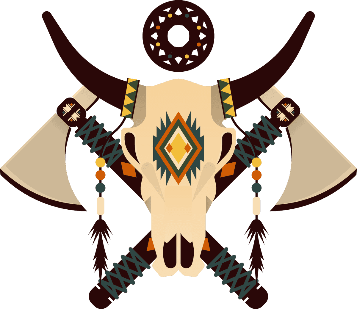 indian elements tribe symbols sketch featuring tribal motifs and cultural representations for vibrant projects