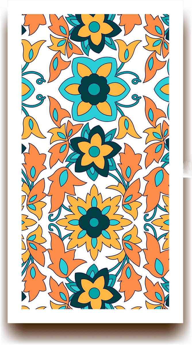 indian seamless pattern banners featuring vibrant florals and foliage for cultural decor