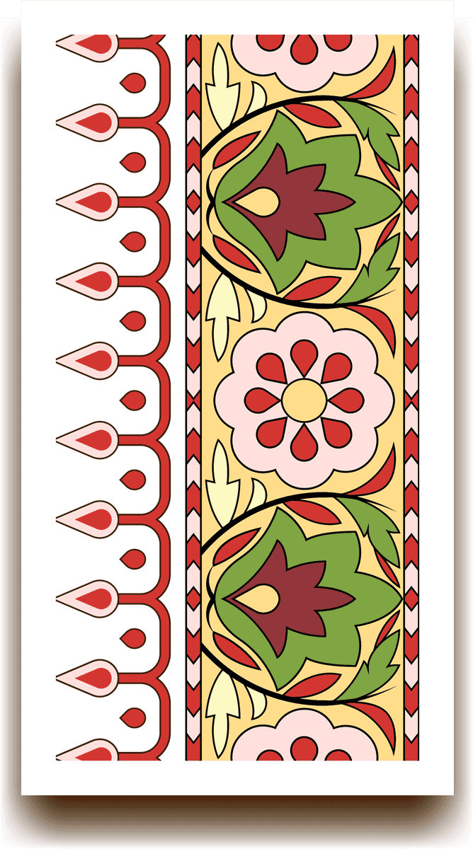 indian seamless pattern banners with vibrant floral elements for festive occasions