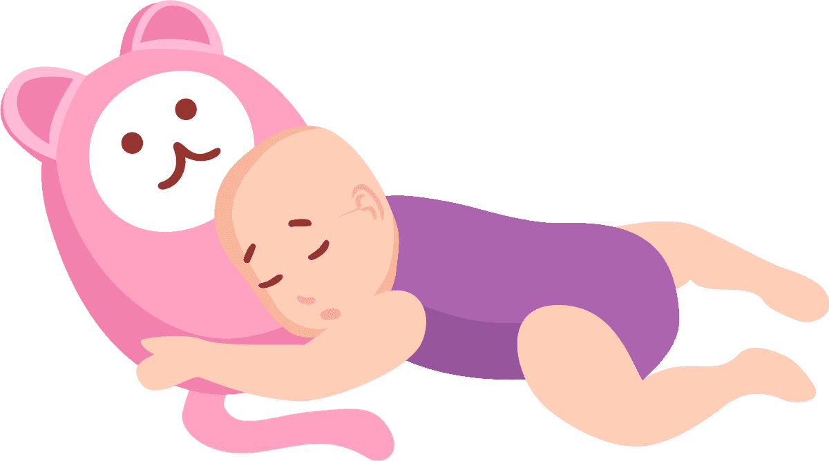 infant sleeping babies set with cute plush animals for peaceful bedtime moments