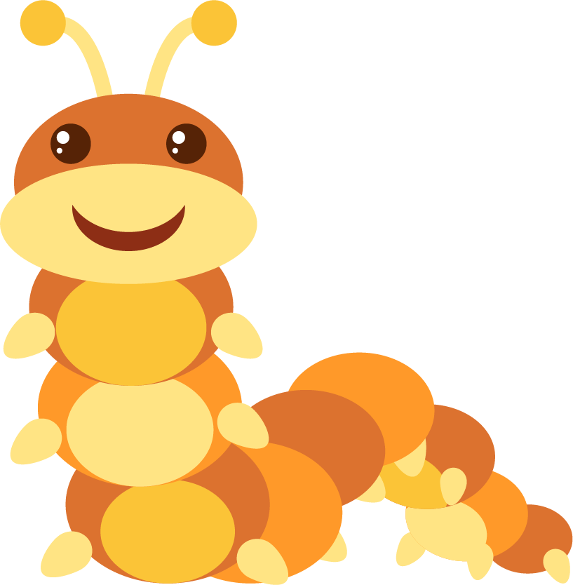 colorful cartoon style insect illustration perfect for children's educational materials
