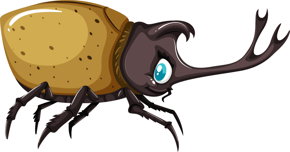colorful cartoon style insect with vibrant details for playful designs and illustrations