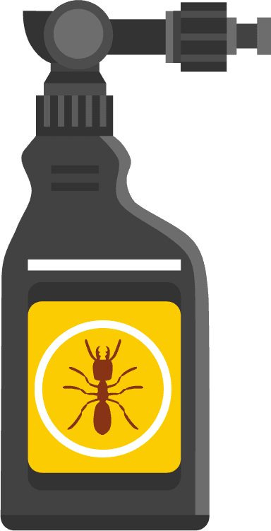 insect spray pest control icons set