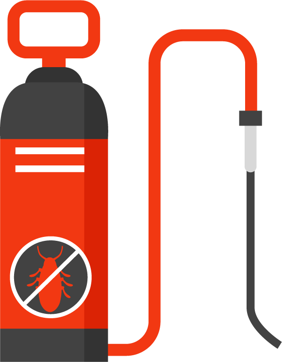insect spray pest control icons set