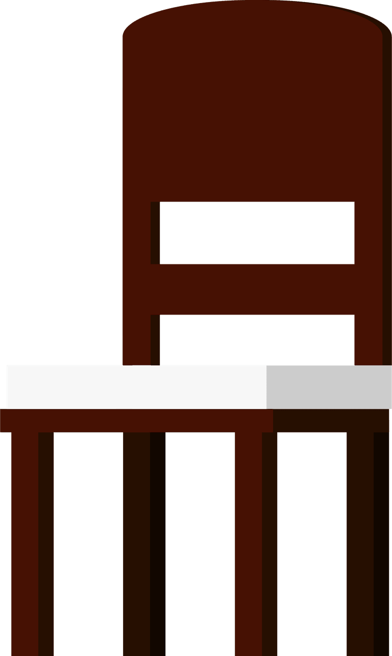 flat interior home furniture items chair, bookshelves, sofa, table
