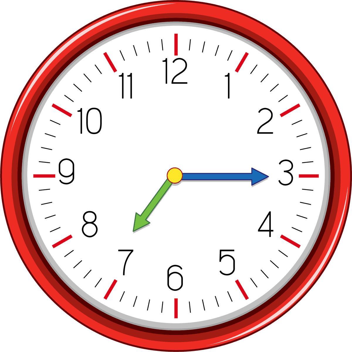stylish wall clock for modern interior furniture and decorations in vibrant colors