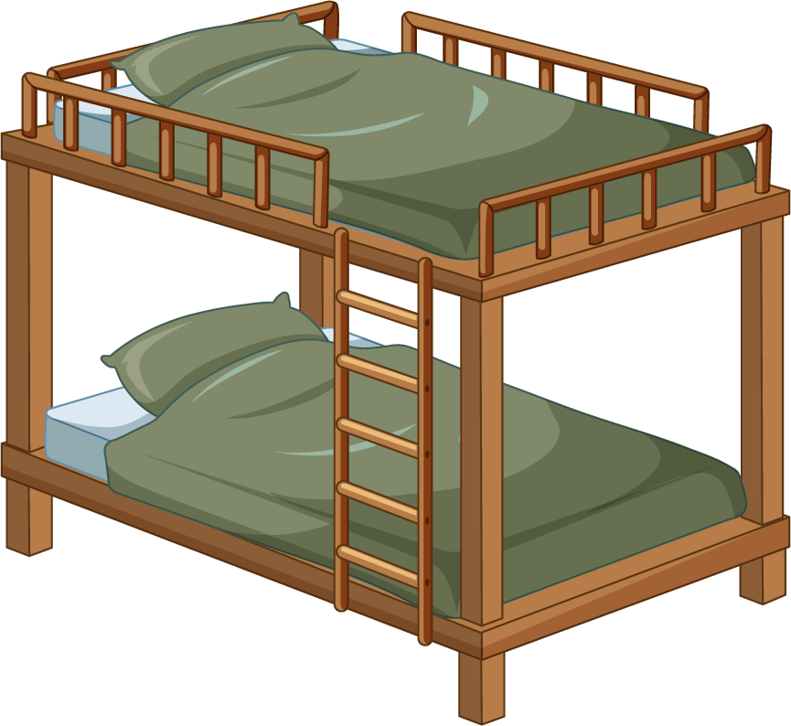 bunk beds for kids' rooms, showcasing a cozy and practical interior furniture and decorations