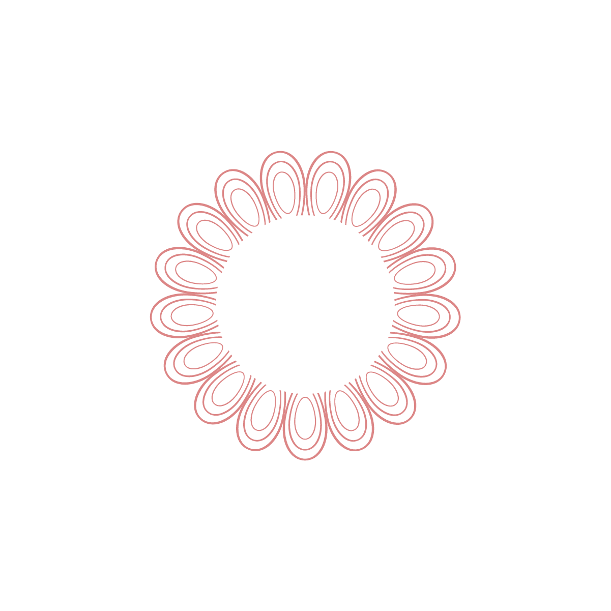 intricate floral mandalas in minimalist style with delicate linework