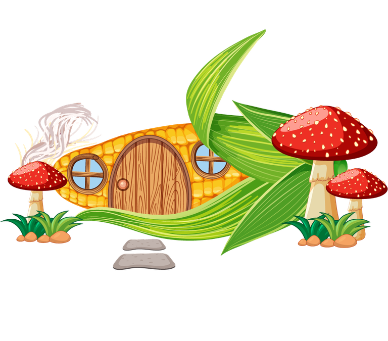 isolated fairy tale houses cartoon style