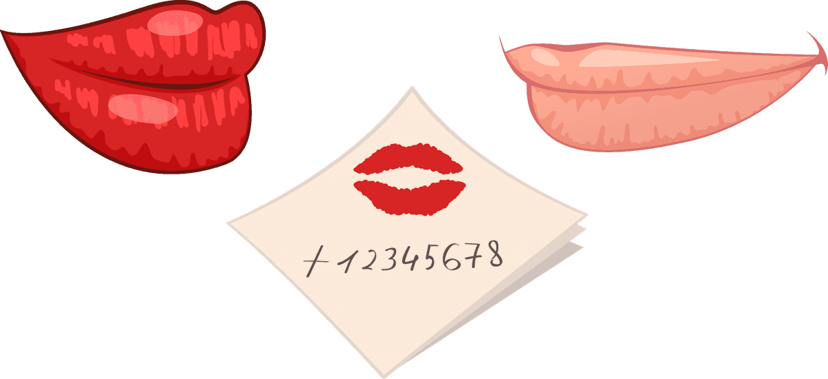 isolated female red lips with a playful touch for romantic messages and aesthetic appeal