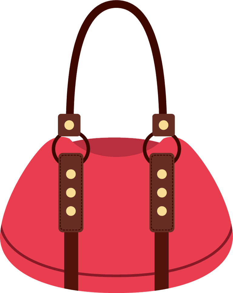 isolated make up icon for stylish beauty essentials with trendy handbag design