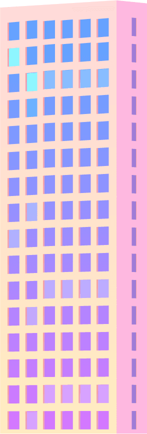 isolated skyscraper single city building illustration