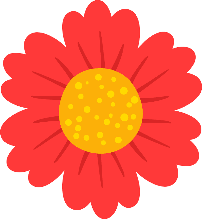 isolated spring floral element spring flower