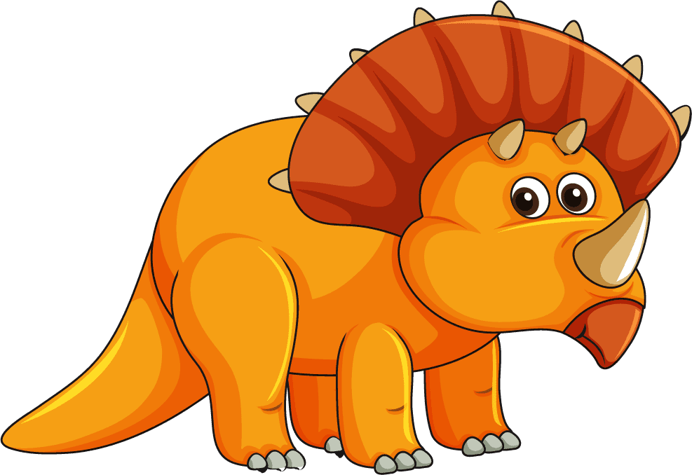 isolated various dinosaurs cartoon character collection perfect for kids’ educational materials