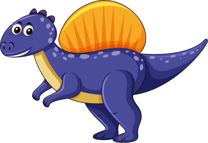 isolated various dinosaurs cartoon character collection for fun educational use