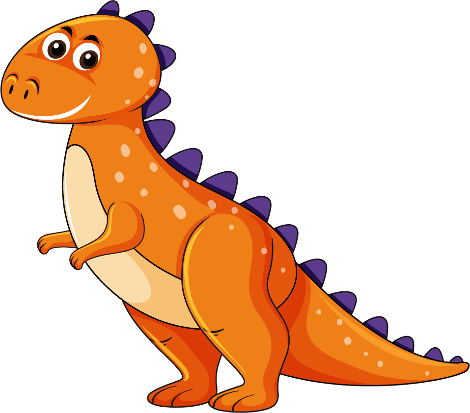 isolated various dinosaurs cartoon character collection for fun educational uses