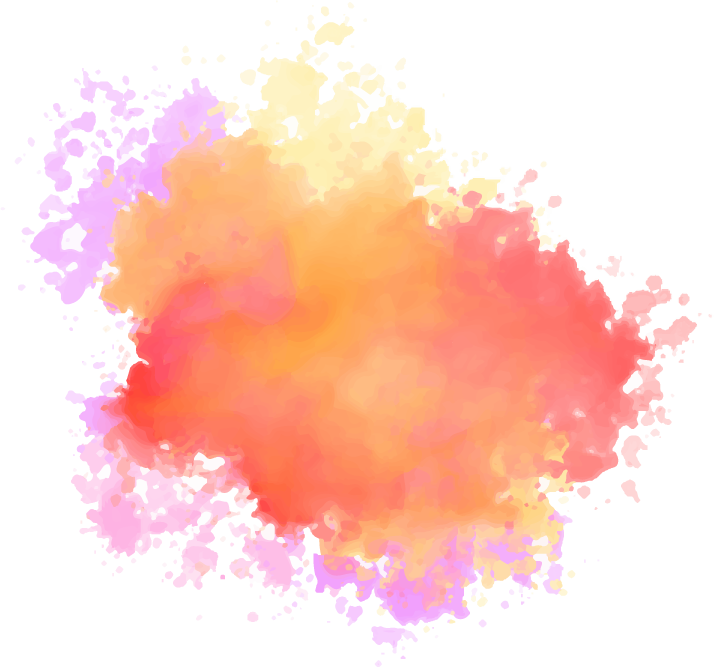 isolated watercolor splatter stain colorful