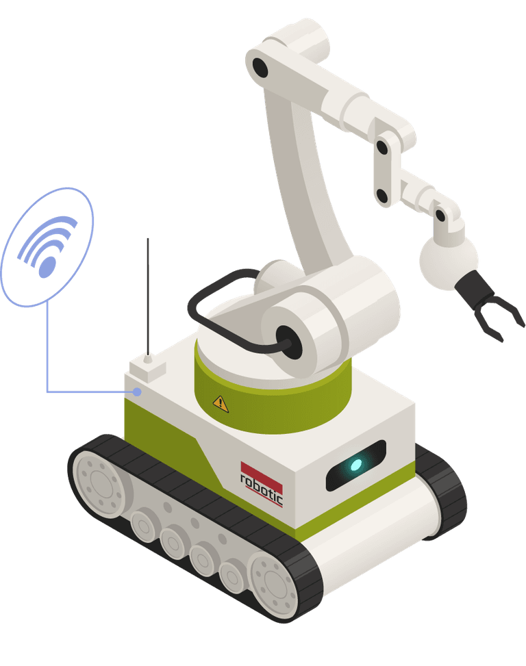 isometric agriculture automation elements collection featuring smart robotic technology for efficient farming solutions