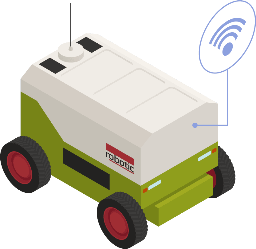 isometric agriculture automation elements collection featuring advanced robotic solutions for efficient farming