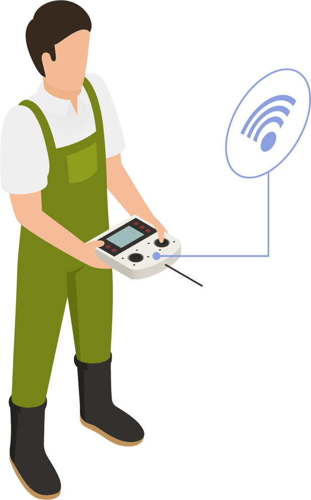 isometric agriculture automation elements collection for modern farming and smart technology implementation