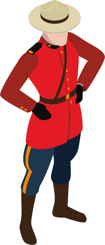 isometric canada tourism and culture icon