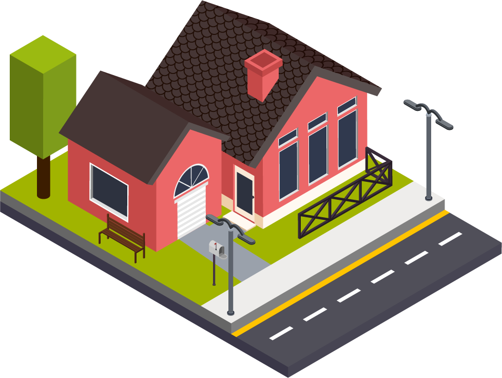 isometric single city building illustration with detailed features and vibrant colors for urban environments