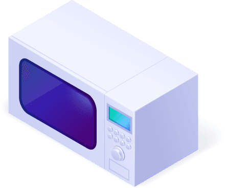 isometric kitchen appliances electric home tech