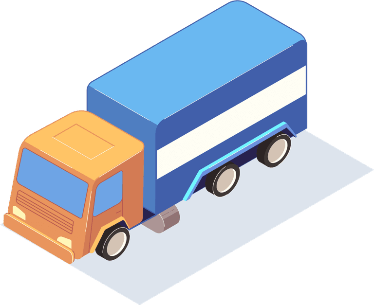 isometric logistics delivery icons with people images transportation vehicles stock parcels vect