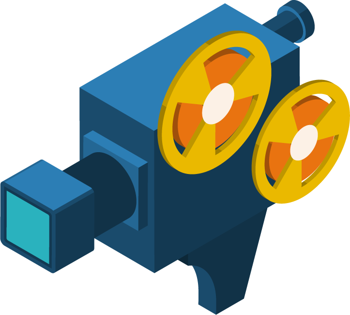 isometric photo video icons for creative projects and multimedia purposes