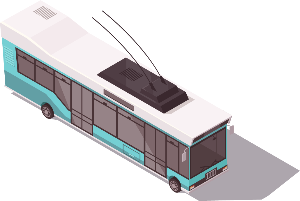 isometric public transport isometric bus with modern features for urban commuting