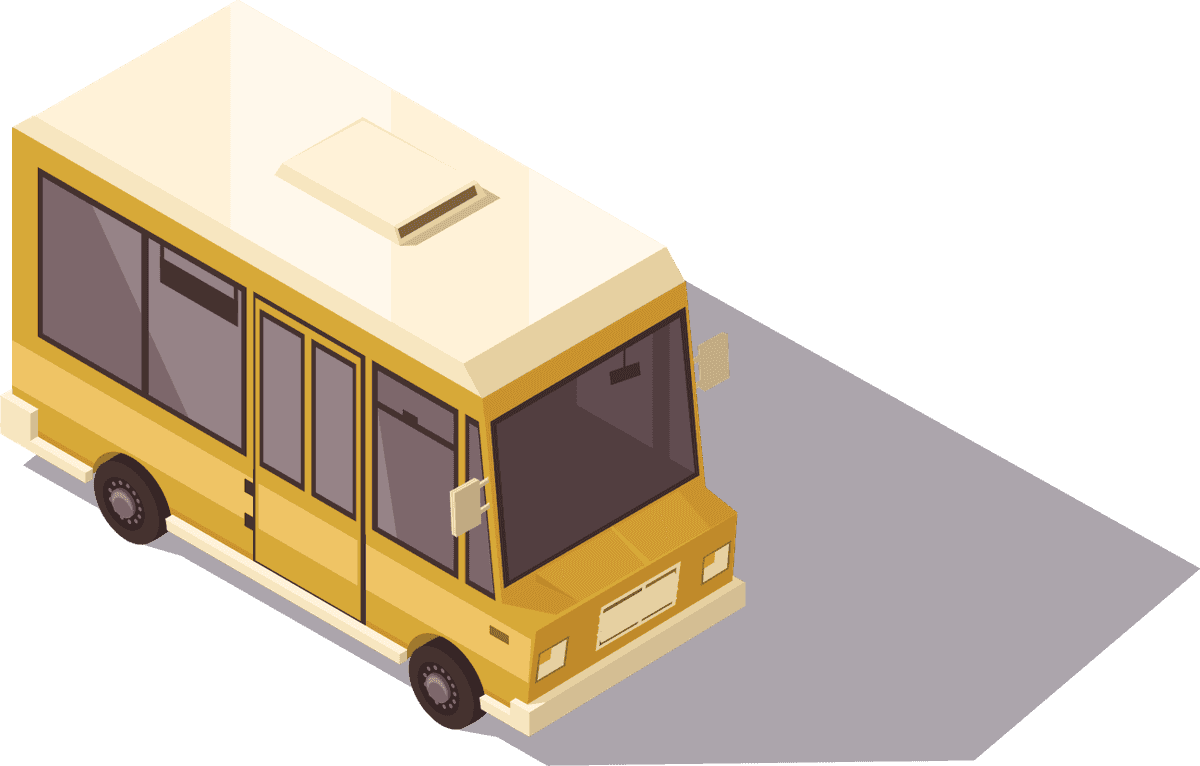 isometric public transport isometric bus