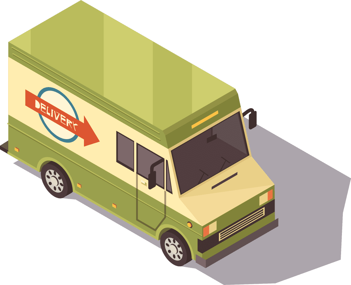 isometric public transport isometric bus for efficient city logistics and delivery services