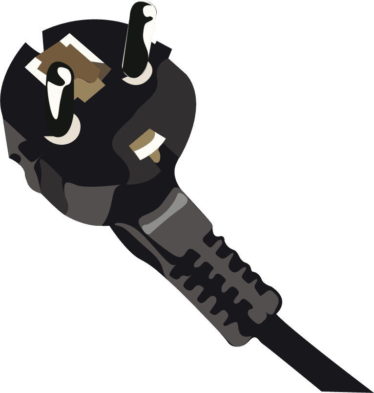 jack household graphics illustration of a durable power plug for everyday use