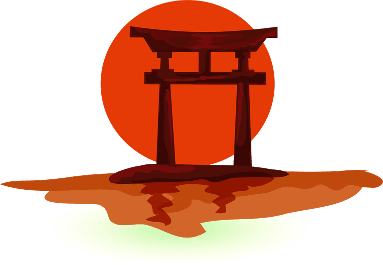 japan country symbol japan icons set