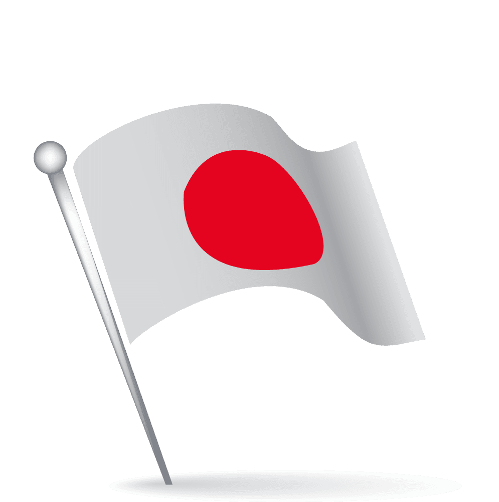 japanese flag world flags waving in a vibrant and dynamic style for international events